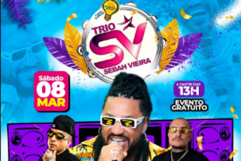Hugo e Thiago, Frank Aguiar, Mc Guimê , Mc Binn, Jean e Gustavo agitam o carnaval no Trio Sebah Vieira em São Paulo.