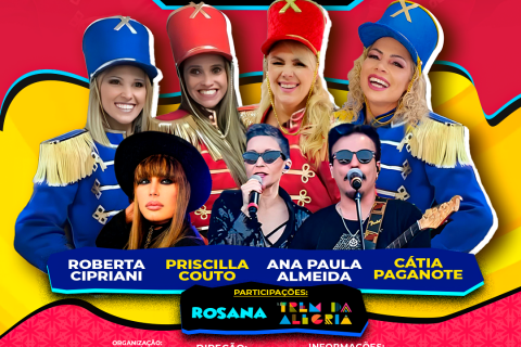 Pré-carnaval de São Paulo celebra turnê das ex-paquitas da Xuxa com Rosana e Trem da Alegria